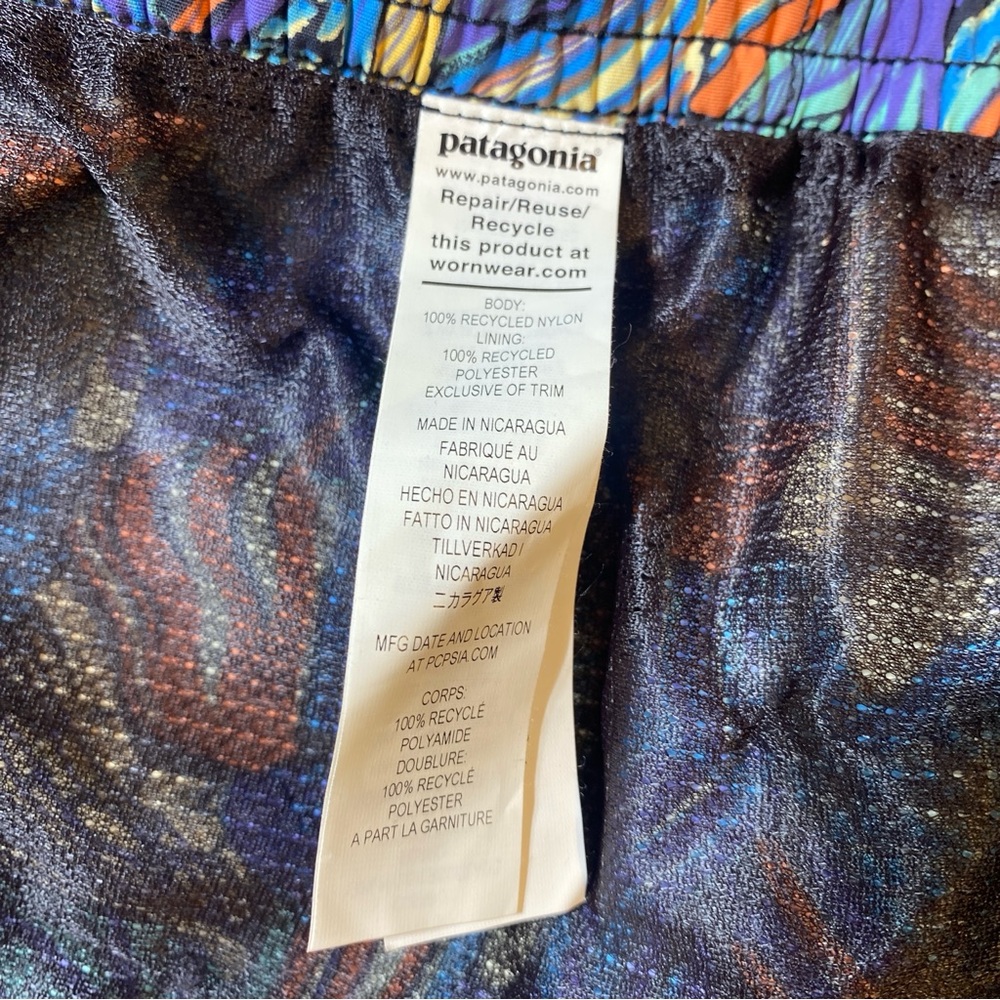Patagonia Women's 5" Baggies Shorts (Joy: Pitch Blue) XXL NWOT! - Picture 11 of 11